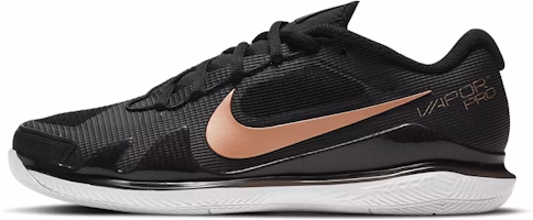 (Women) Nike NikeCourt Air Zoom Vapor Pro 'Black Metallic Red Bronze' CZ0222-024 (Women) Nike NikeCourt Air Zoom Vapor Pro 'Black Metallic Red Bronze' CZ0222-024