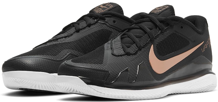 (Women) Nike NikeCourt Air Zoom Vapor Pro 'Black Metallic Red Bronze' CZ0222-024 Lookbook (Women) Nike NikeCourt Air Zoom Vapor Pro 'Black Metallic Red Bronze' CZ0222-024