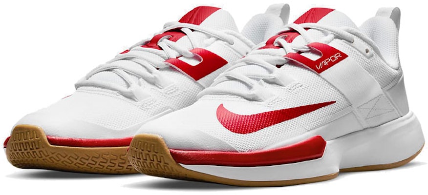(Women) Nike NikeCourt Vapor Lite 'White University Red' DC3431-188 Lookbook (Women) Nike NikeCourt Vapor Lite 'White University Red' DC3431-188