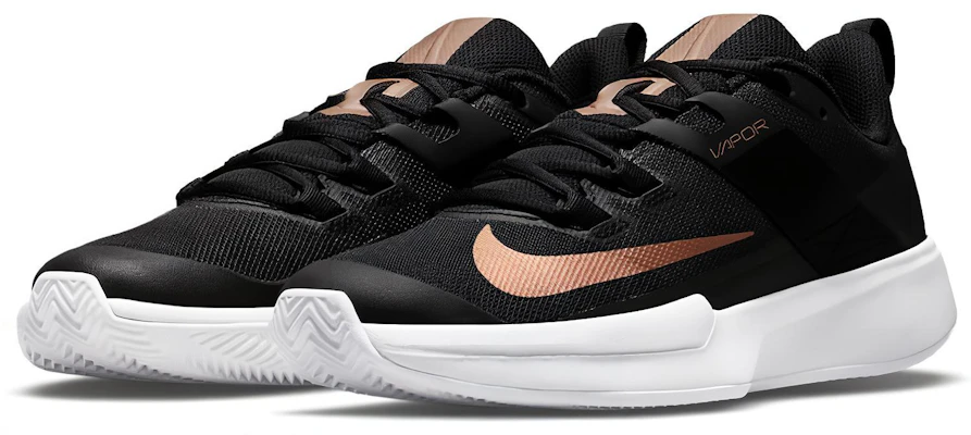 (W) Nike NikeCourt Vapor Lite Clay ''Zwart Metallic Rood Brons'' DH2945-024 Lookbook (W) Nike NikeCourt Vapor Lite Clay ''Zwart Metallic Rood Brons'' DH2945-024