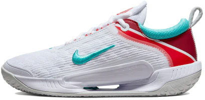 (Women) Nike NikeCourt Zoom NXT 'White Habanero Red Teal' DH0222-136 (Women) Nike NikeCourt Zoom NXT 'White Habanero Red Teal' DH0222-136