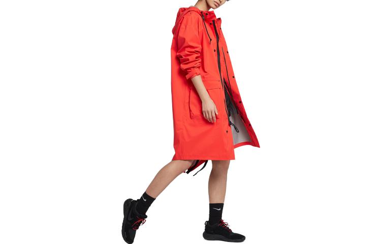 Order (Women) Nike NikeLab  Hooded Long Coat Deep Red/Black AV8282-696