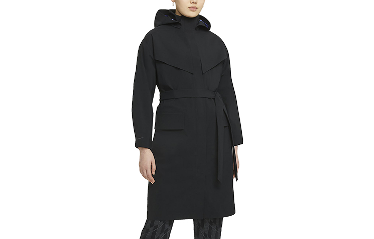 (Women) Nike NSW Tech Pack Oversized Waterproof Multi-Pocket Mid-Length Jacket Black CZ8933-010