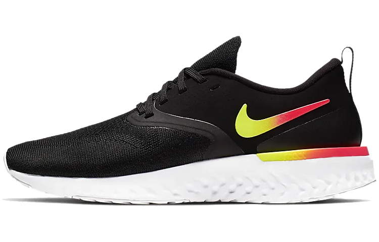 (Women) Nike Odyssey React Flyknit 2 'Black Yellow Red' CJ1619-001