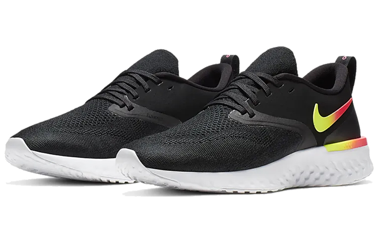 Lookbook (W) Nike Odyssey React Flyknit 2 ''Zwart Geel Rood'' CJ1619-001