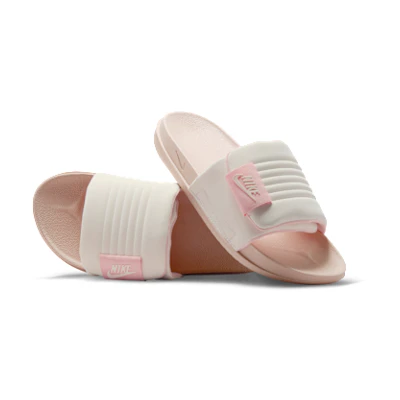 (W) Nike Offcourt Adjust Slides Sand Drift/Washed Coral/Pale Ivory