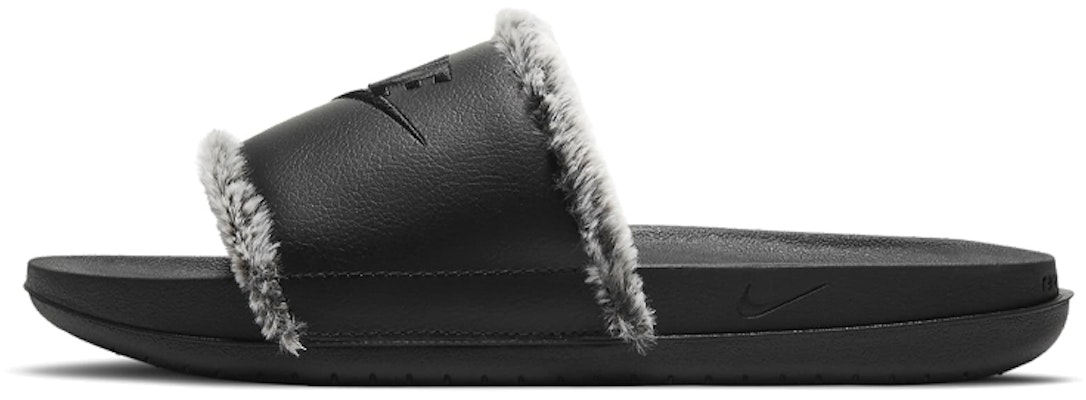 (Women) Nike OffCourt Leather Slide 'Black Fur' CV7964-001 Buy (Women) Nike OffCourt Leather Slide 'Black Fur' CV7964-001