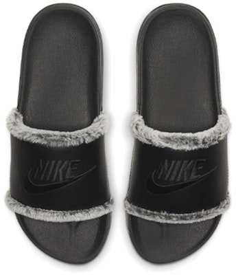 (Women) Nike OffCourt Leather Slide 'Black Fur' CV7964-001 Lookbook (Women) Nike OffCourt Leather Slide 'Black Fur' CV7964-001