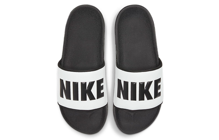 Lookbook (W) 耐克Offcourt拖鞋 '黑色巅峰白' BQ4632-011