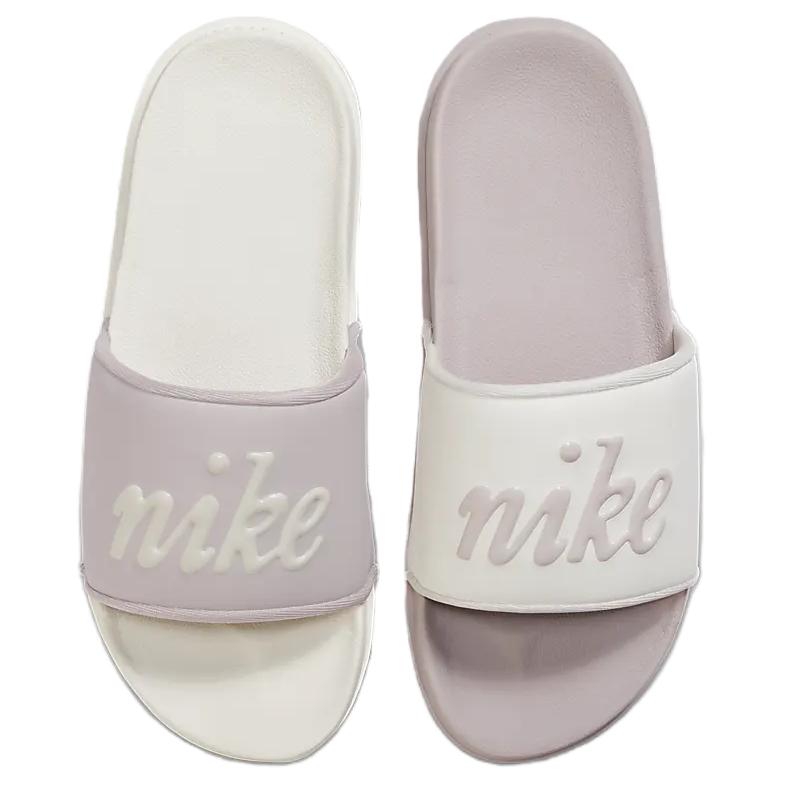 Lookbook (W) Nike Offcourt Slide 'Sail Platinum Violet' Selipar Kasut. FQ7646-102