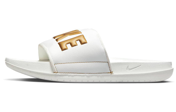 Buy (Women) Nike Offcourt Slide 'Summit White Metallic Gold' BQ4632-105
