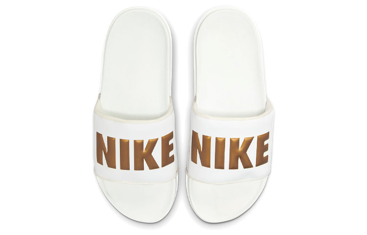 Lookbook (Women) Nike Offcourt Slide 'Summit White Metallic Gold' BQ4632-105
