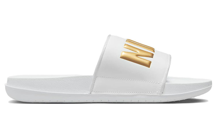 Shop (W) Nike Offcourt Slide 'Putih Emas Metalik' BQ4632-106