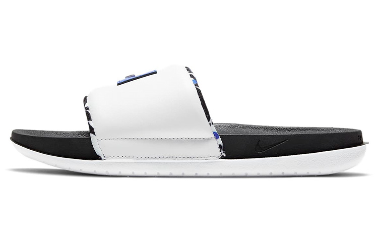 (W) Nike OffCourt Slide SE Slide White/Black/Blue