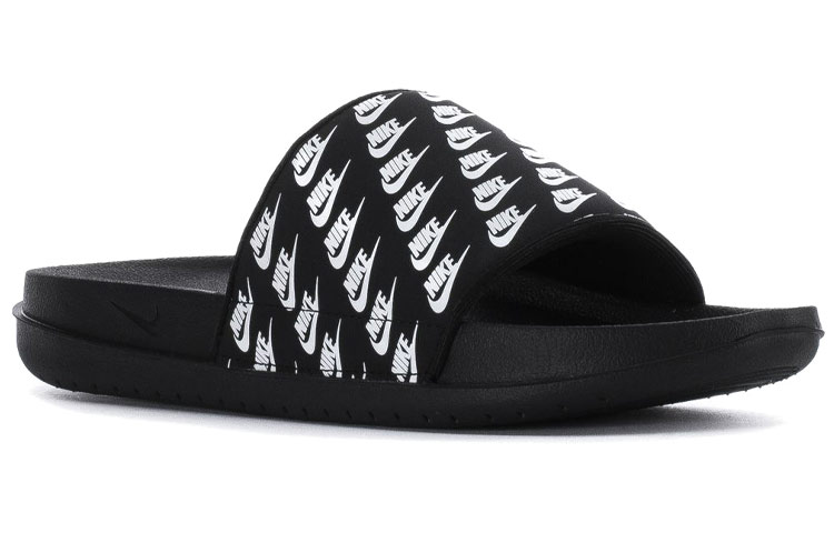 (W) Nike Offcourt Slide Slippers Black/White 圖 3