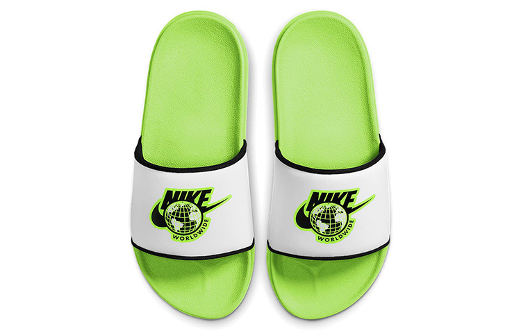 (W) Nike Offcourt Slide White/Green 圖 3