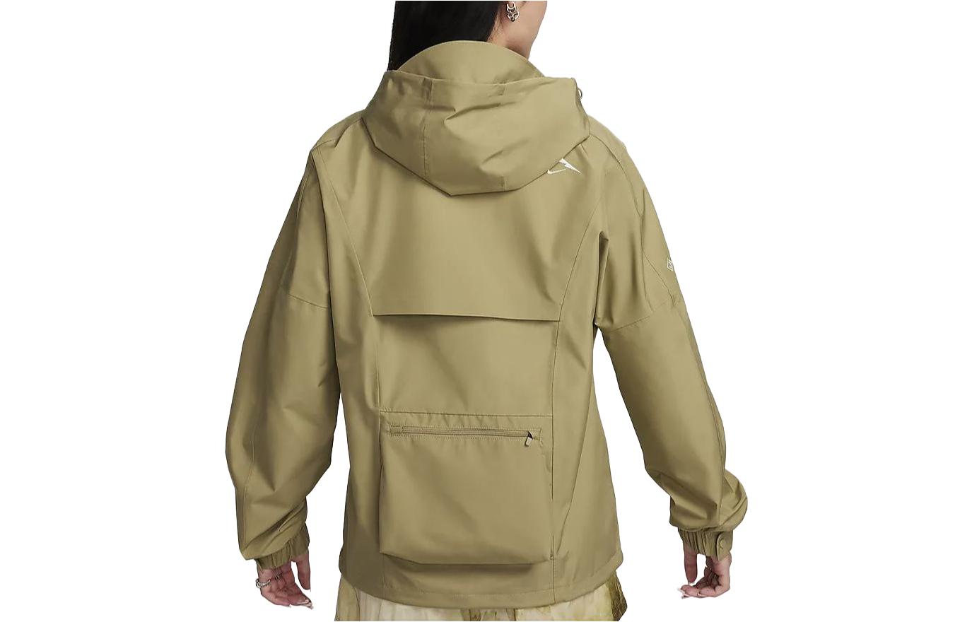 (Women) Nike Olive Green Hooded Trail Running Jacket with Back Pocket FB7643-276 圖 3