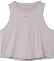 (Women) Nike One Classic Dri-FIT Sleeveless Tank Top Light Purple/Black FN2846-019 (Women) Nike One Classic Dri-FIT Sleeveless Tank Top Light Purple/Black FN2846-019