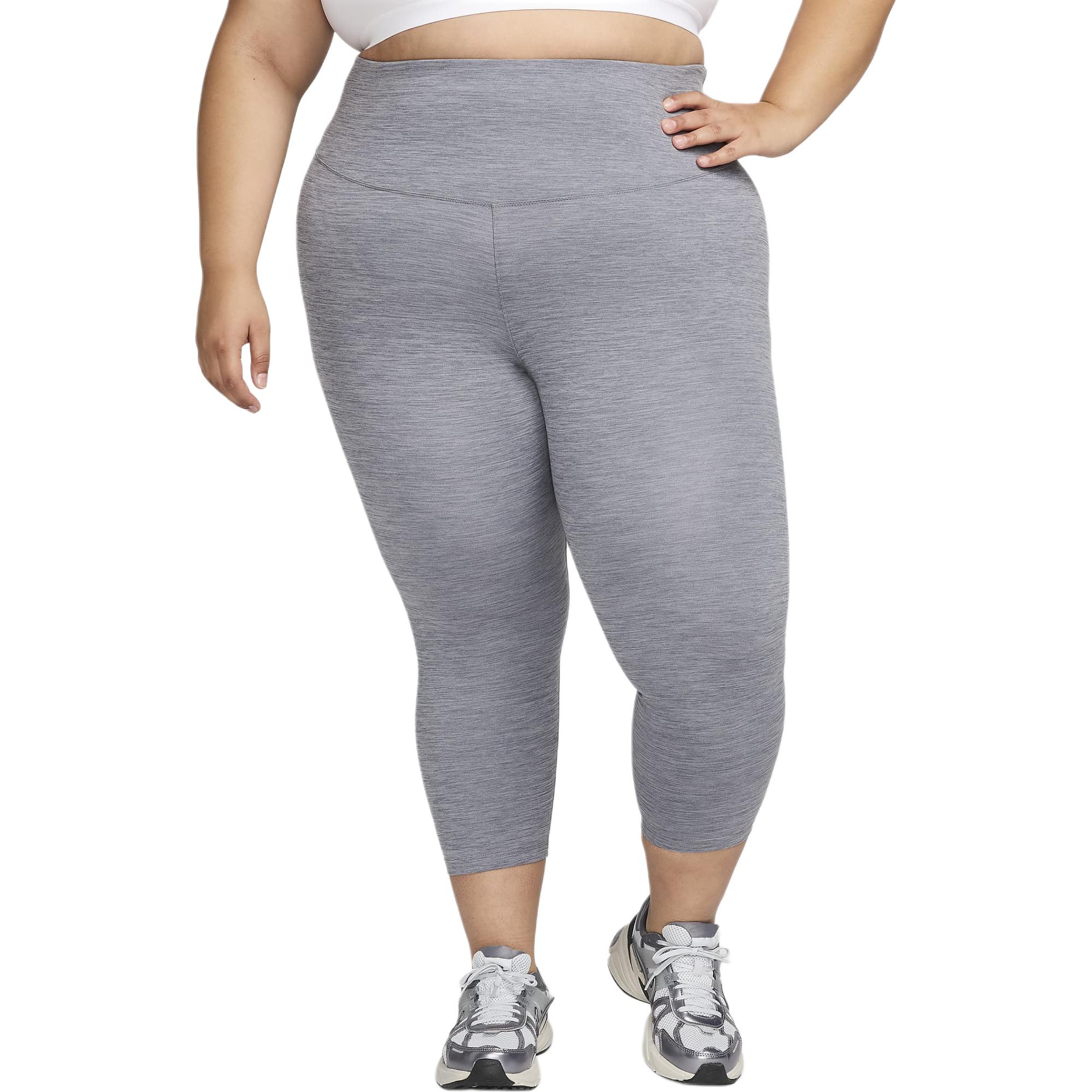 (Women) Nike One High-Waist Training Leggings Women Grey/Heather/Black FN3238-084