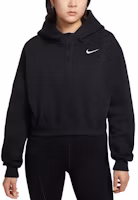 (Women) Nike Oversized Cropped Hoodie with Logo IF0259-010 (Women) Nike Oversized Cropped Hoodie with Logo IF0259-010