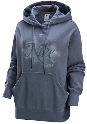(Women) Nike Oversized Hoodie Sweatshirt Gray Blue Casual Sportswear HQ4869-084 Order (Women) Nike Oversized Hoodie Sweatshirt Gray Blue Casual Sportswear HQ4869-084