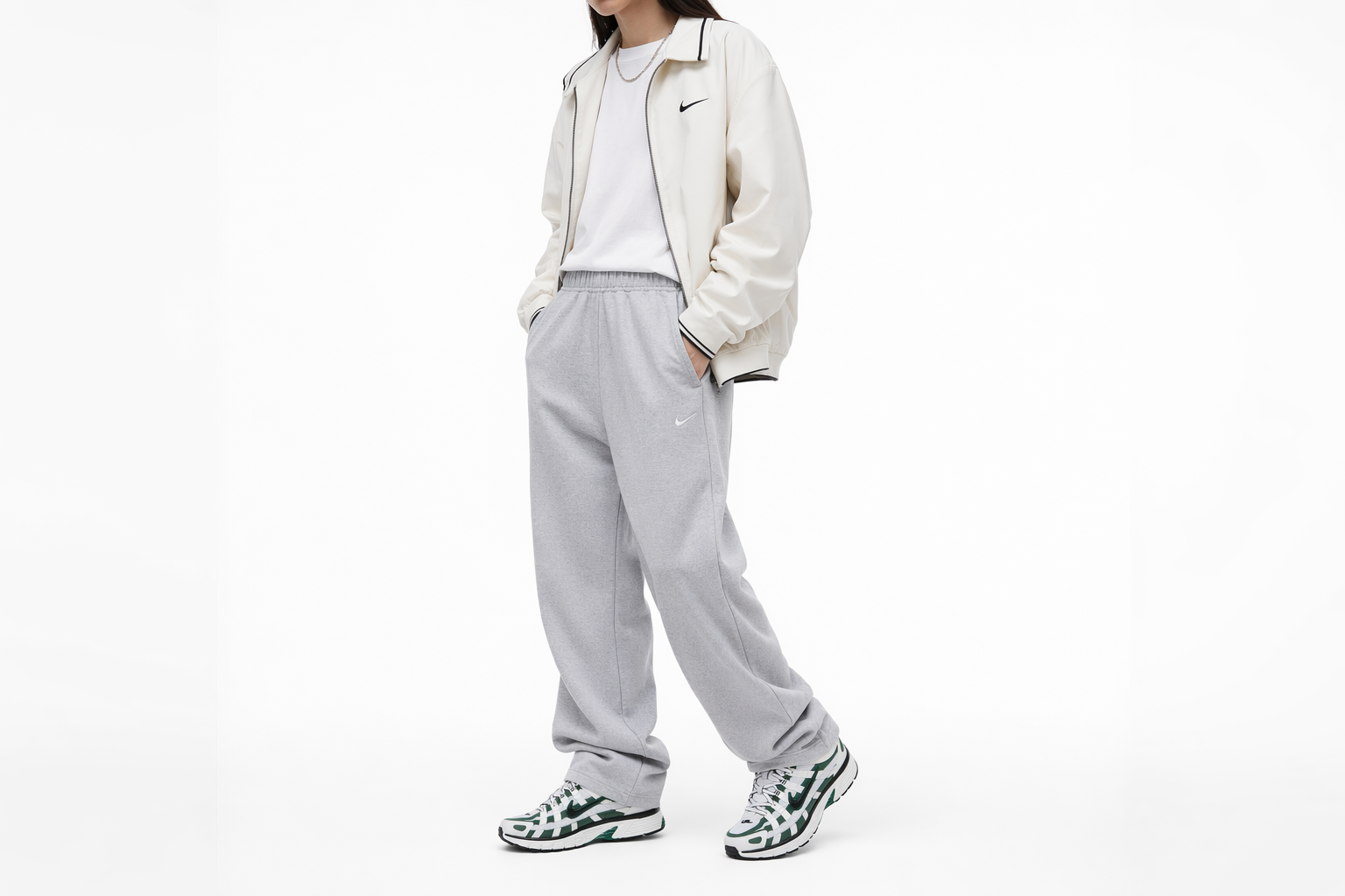 Order (W) Nike P-6000 'Summit White Fir' Putih Hijau HF5388-100