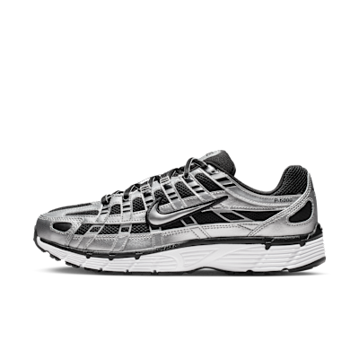 Buy (W) ナイキ P-6000 レトロ ランニング スニーカー メタリックシルバー/ブラック/ホワイト BV1021-013