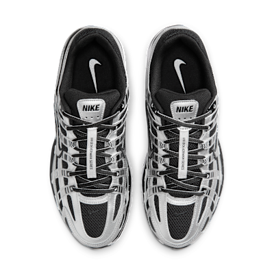 Shop (W) ナイキ P-6000 レトロ ランニング スニーカー メタリックシルバー/ブラック/ホワイト BV1021-013