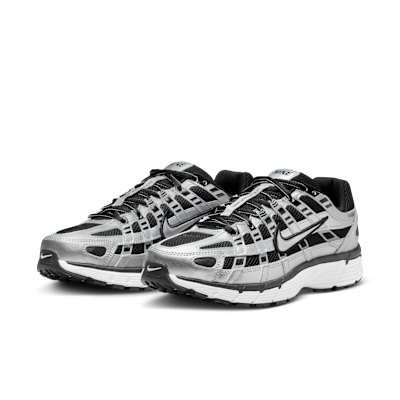 Purchase (W) ナイキ P-6000 レトロ ランニング スニーカー メタリックシルバー/ブラック/ホワイト BV1021-013