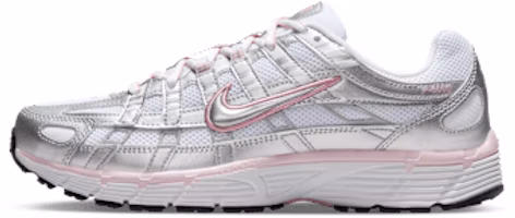 (Women) Nike P-6000 Running Shoes White/Elemental Pink/Black/Metallic Silver BV1021-108 (Women) Nike P-6000 Running Shoes White/Elemental Pink/Black/Metallic Silver BV1021-108
