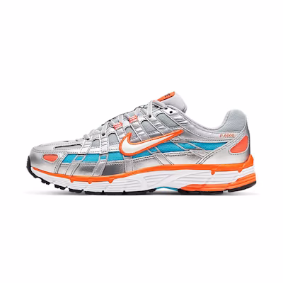 (W) Nike P-6000 'Metallic Silver Crimson Blue Fury'