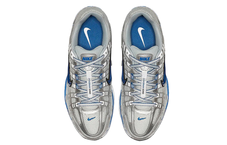 Shop Nike P-6000 女款 白/黑/藍/銀