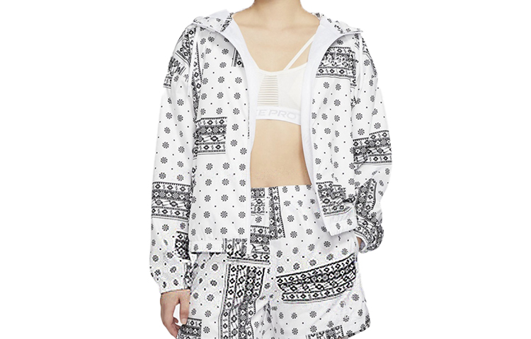 (Women) Nike Paisley Hooded Jacket White CU5893-100 圖 2