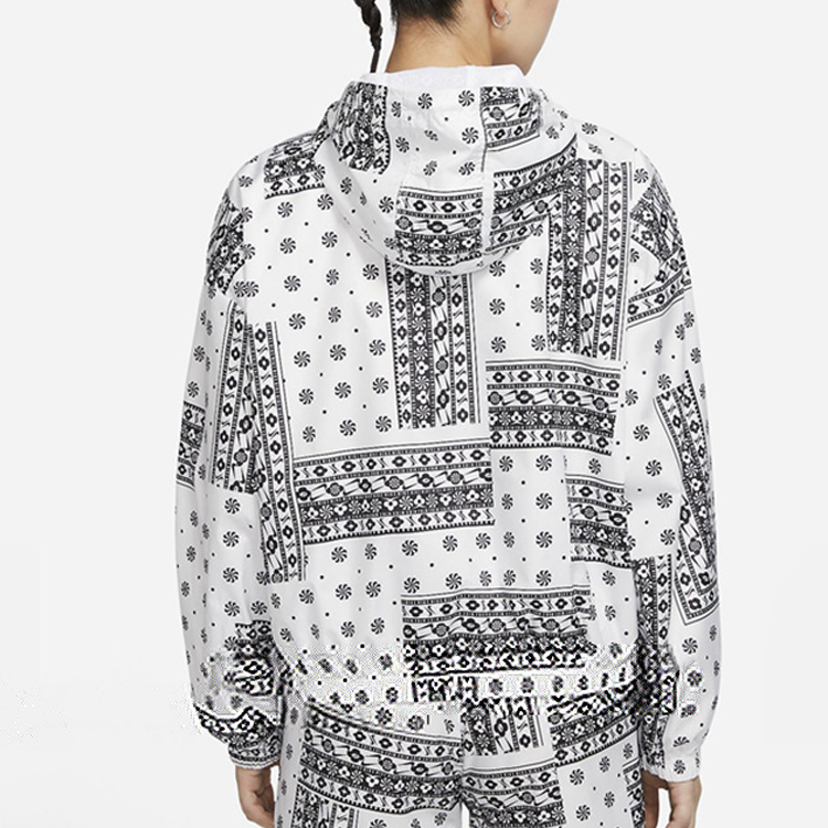 (Women) Nike Paisley Hooded Jacket White CU5893-100 圖 5