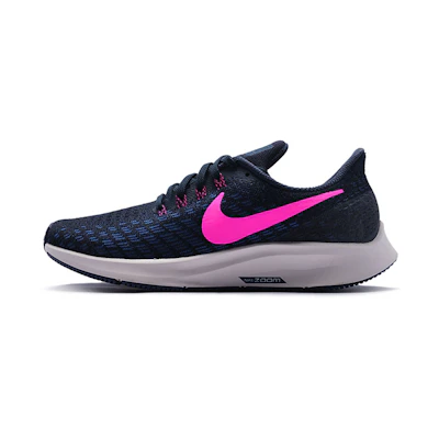 (W) Nike Air Zoom Pegasus 35 'Obsidian Pink Blast Deep Royal Blue'