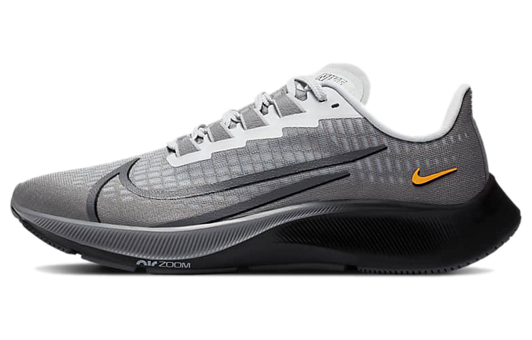 (W) Nike Air Zoom Pegasus 37 Shoe Grey/Black/Orange