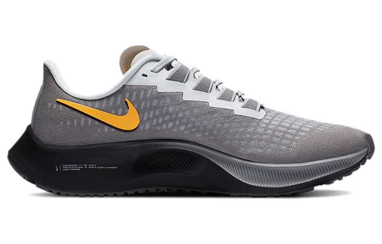 (W) Nike Air Zoom Pegasus 37 Shoe Grey/Black/Orange 圖 2