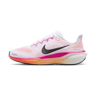 (W) Nike Pegasus 41 White/Fire Pink/Orange Pulse/Black