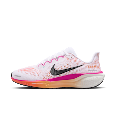 (Women) Nike Pegasus 41 White/Fire Pink/Orange Pulse/Black FD2723-120