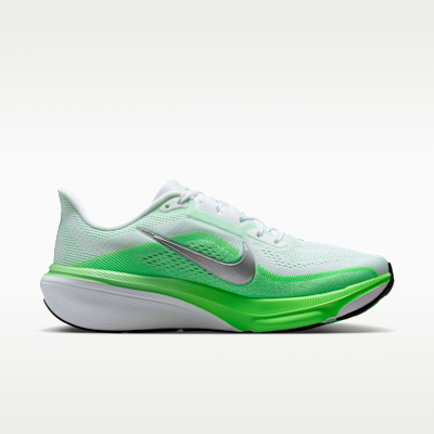 Lookbook (W) Nike Pegasus 42 Blanc/Vert Rayé/Vert Illusion/Argent Métallique IB1881-101