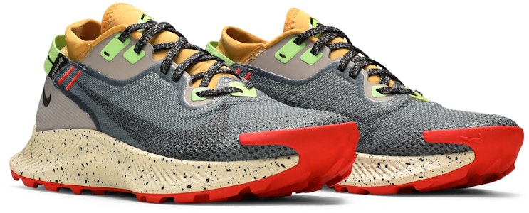 Nike Pegasus Trail 2 GTX 舒適 回彈 低筒 跑步鞋 女款 灰黃紅 Cheap Nike Pegasus Trail 2 GTX 舒適 回彈 低筒 跑步鞋 女款 灰黃紅
