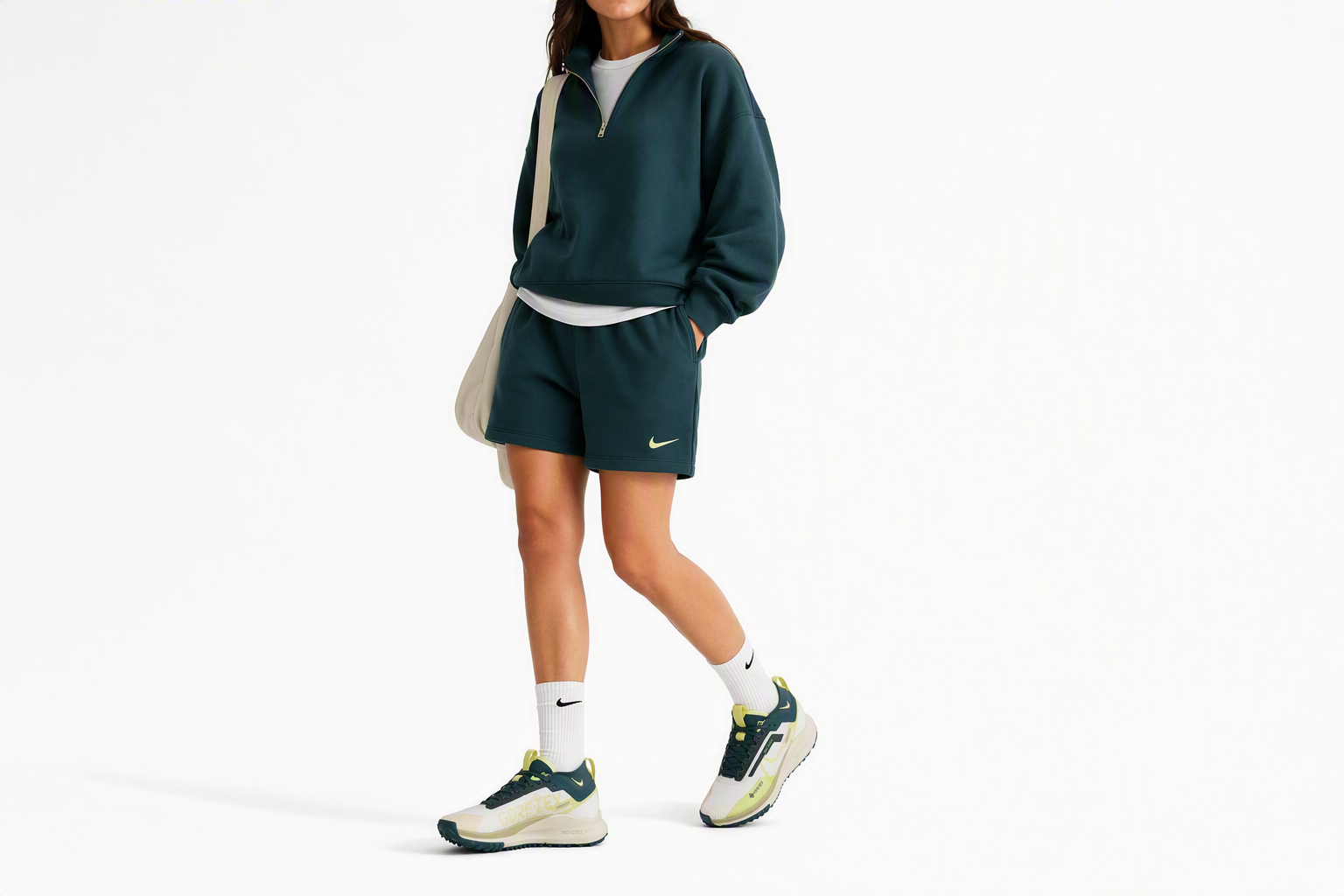 Order （女款）Nike Pegasus Trail 4 Gore-Tex 'Sail Light Lemon Twist' FN7771-100