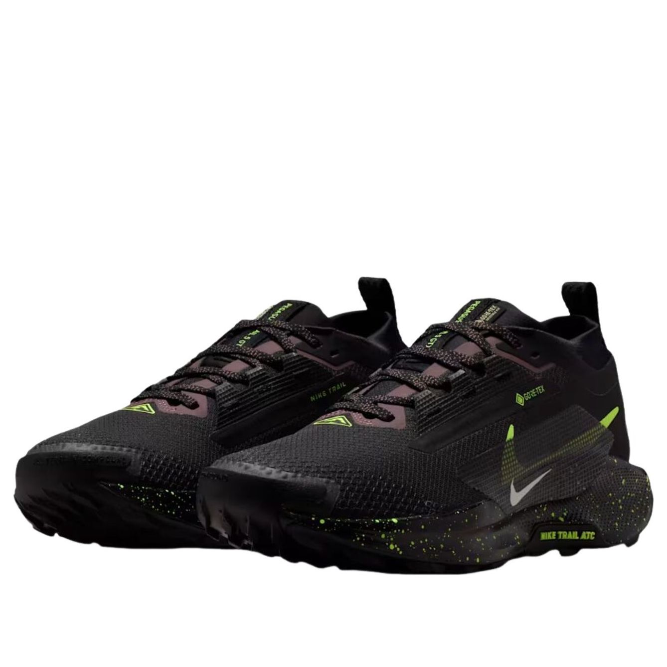 Lookbook (W) Nike React Pegasus Trail 5 Gore-Tex Hitam Phantom Volt Ice FQ0912-009
