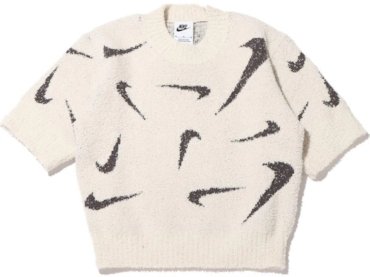 (Women) Nike Phoenix Cozy Bouclé Logo Slim Fit Cropped Knit Tee FD4287-104 Buy (Women) Nike Phoenix Cozy Bouclé Logo Slim Fit Cropped Knit Tee FD4287-104