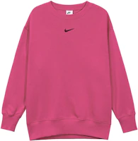 (Women) Nike Phoenix Fleece Oversized Crewneck Sweatshirt Raspberry Red DQ5734-615 (Women) Nike Phoenix Fleece Oversized Crewneck Sweatshirt Raspberry Red DQ5734-615