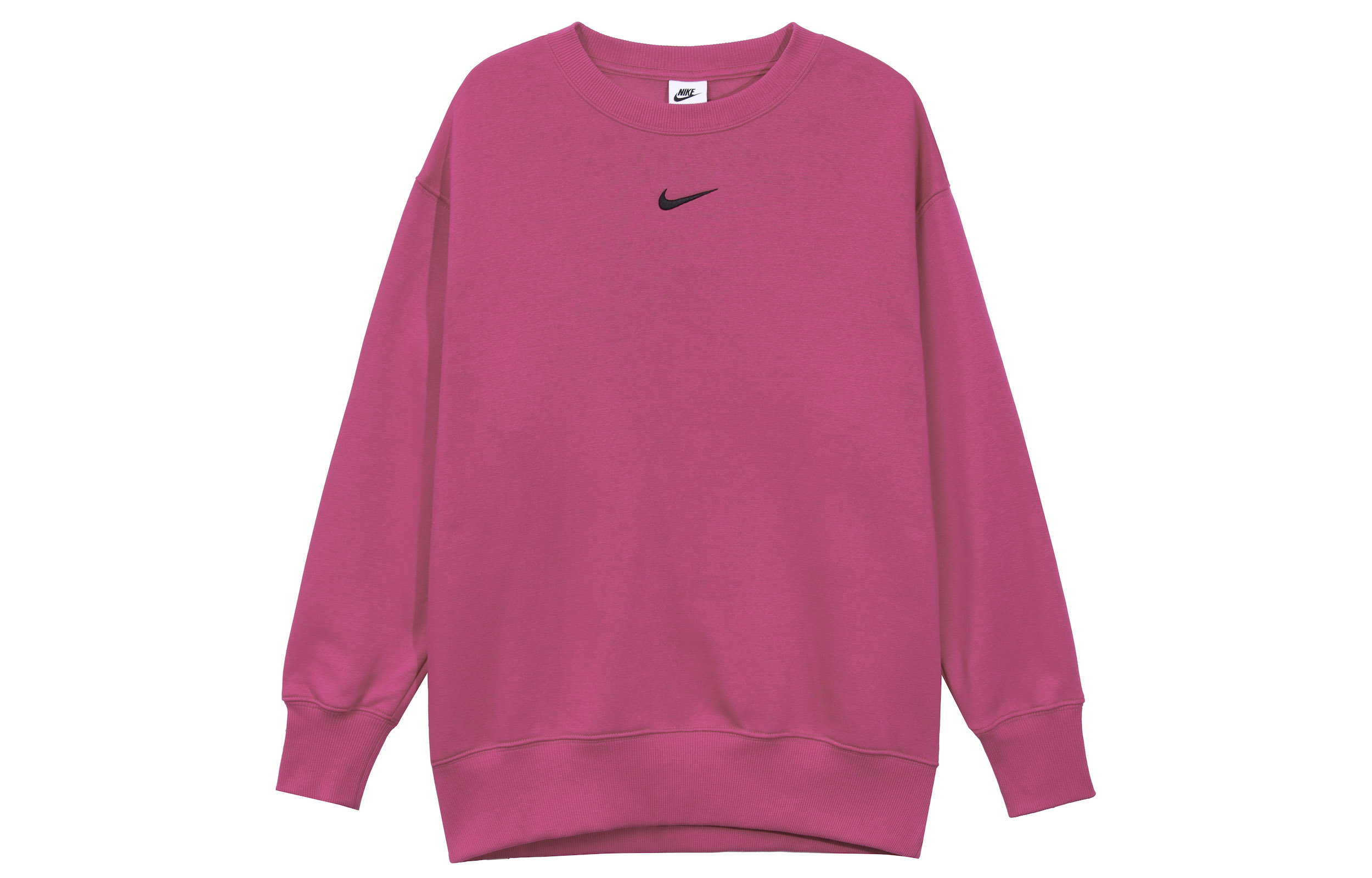 Order (Women) Nike Phoenix Fleece Oversized Crewneck Sweatshirt Raspberry Red DQ5734-615