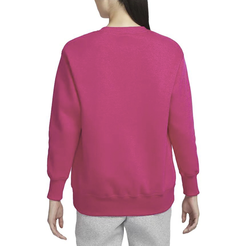 Details for (Women) Nike Phoenix Fleece Oversized Crewneck Sweatshirt Raspberry Red DQ5734-615