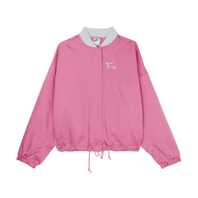 (Women) Nike Pink Colorblock Collar Woven Long-Sleeve Jacket FN1909-675