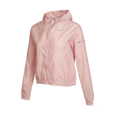 (Women) Nike Pink Windproof Hooded Casual Sports Jacket CZ9541-630