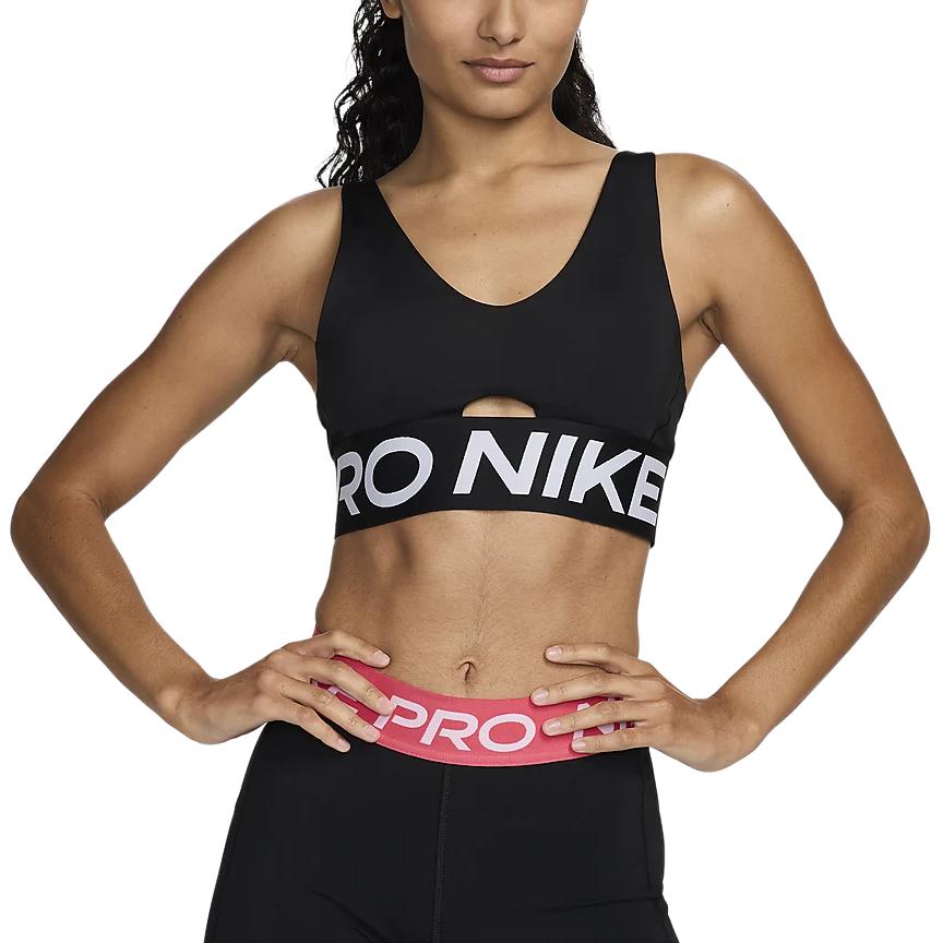 (Women) Nike Pro Medium-Support Padded Sports Bra Black Fitness Wear HF7324-010